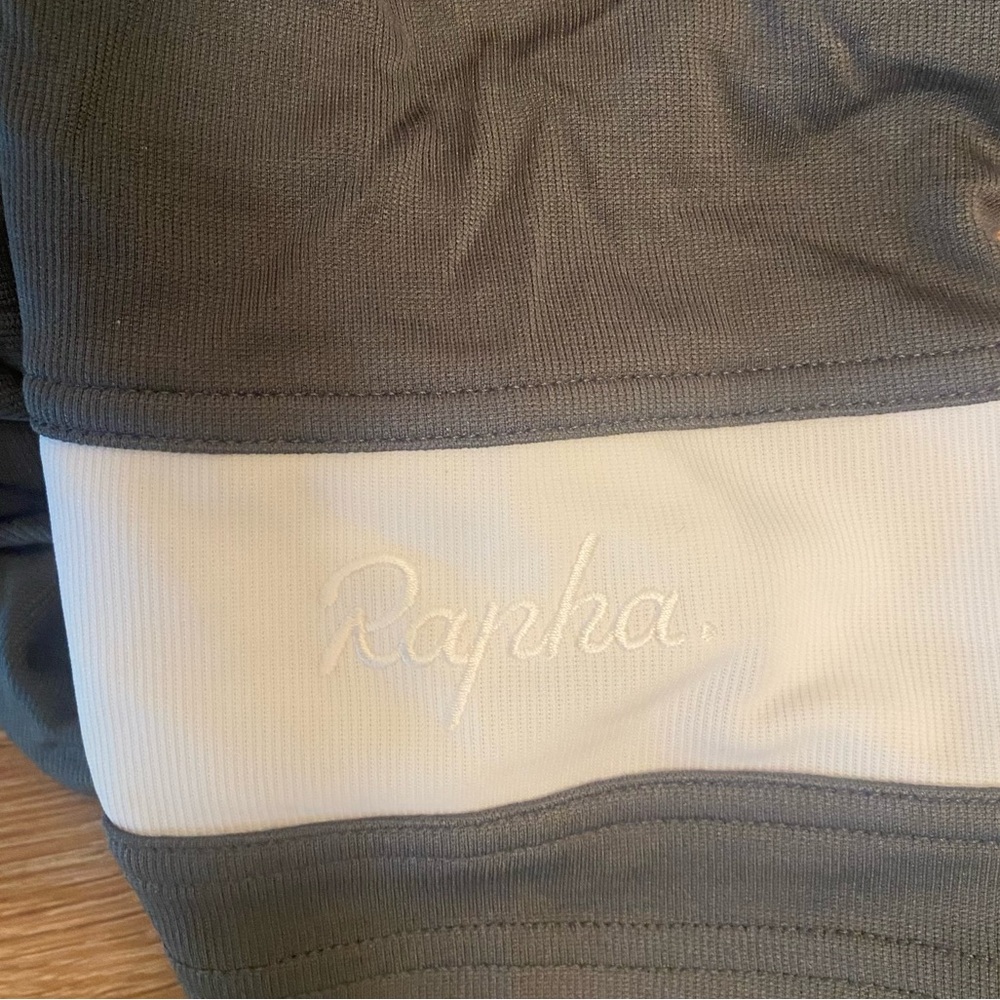 Rapha Derek Cycling Jersey Size Medium | Gray Whi… - image 5